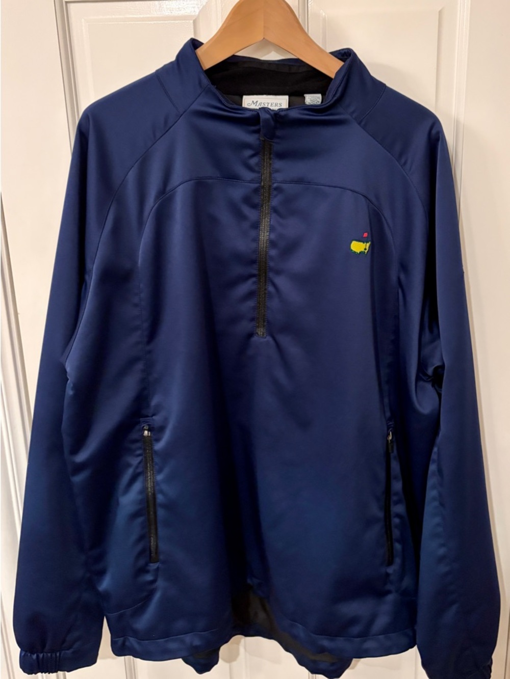 Masters Performance Navy Quarter Zip-Up Pullover Jacket Size XXL
